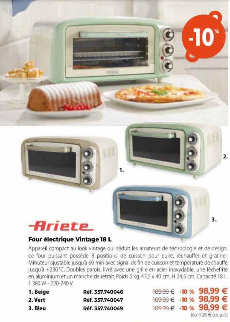four électrique vintage 18l ariete