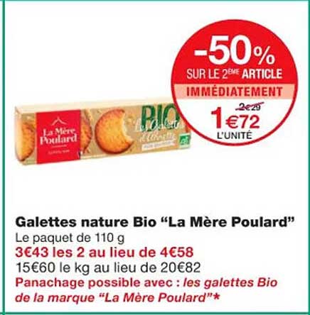 galettes nature bio "la mère poulard"