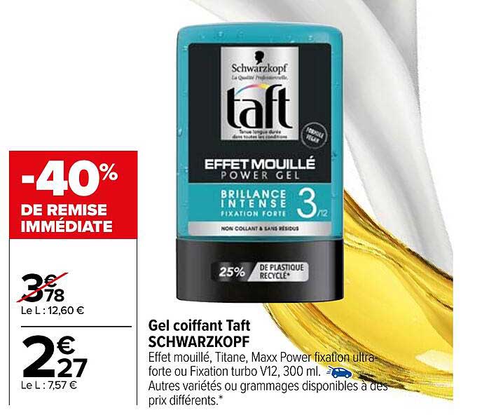 gel coiffant taft schwarzkopf