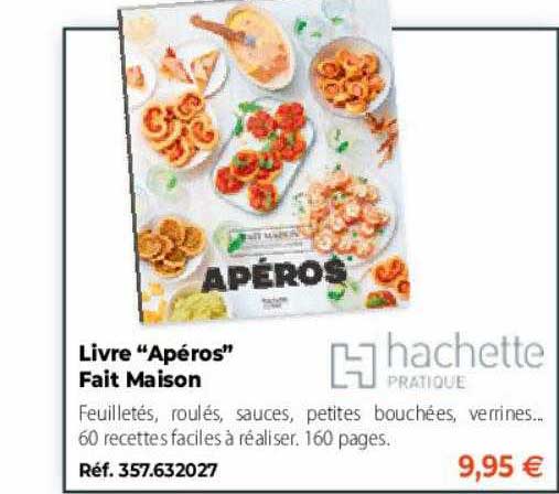 hacheette pratique livre "apéros" fait maison