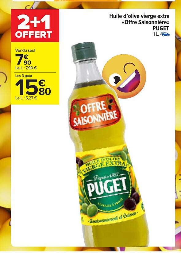 huile d'olive vierge extra «offre saisonnière» puget