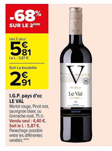 i.g.p. pays d'oc le val