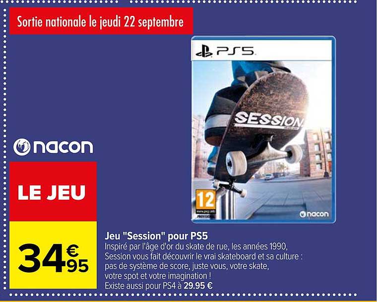 Jeu "session" Pour Ps5