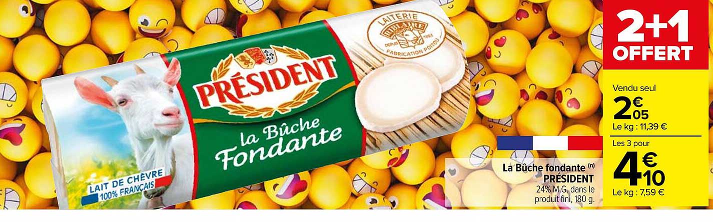 La Bûche Fondante Président