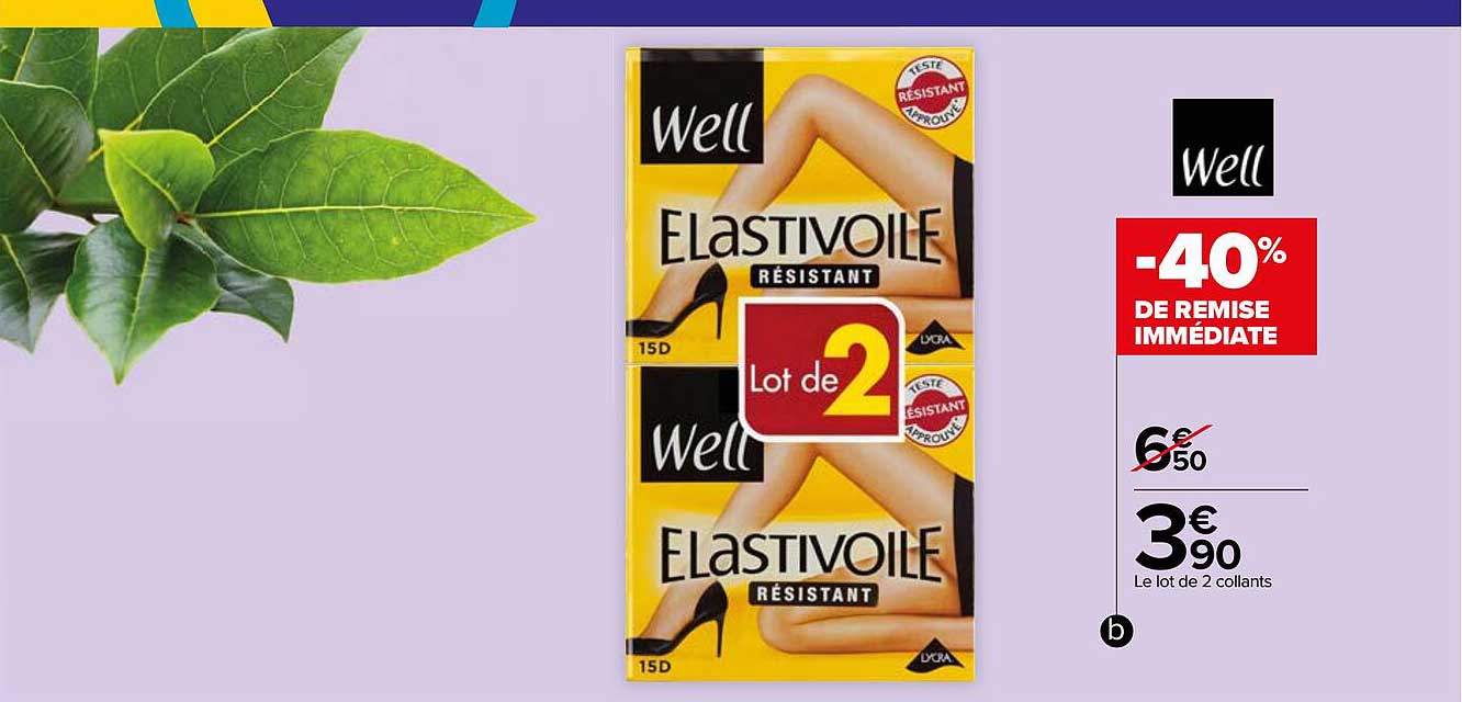 Le Lot De 2 Collants Well