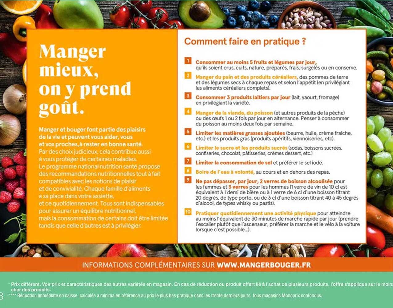 manger mieux, on y prend goût