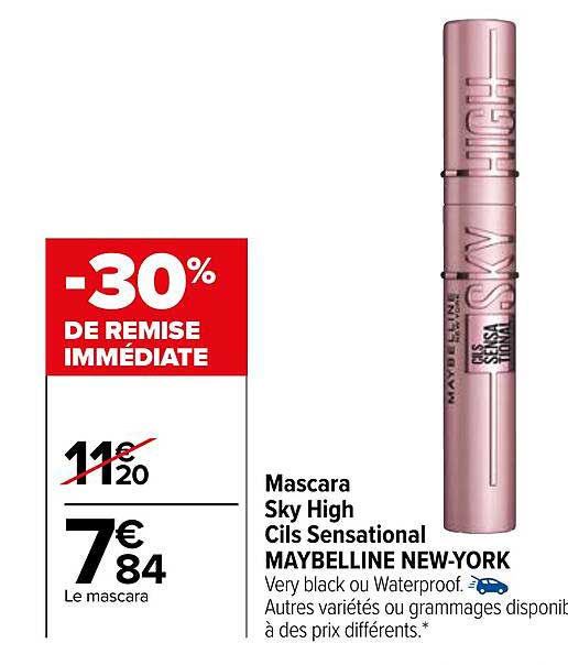 mascara sky high cils sensational maybelline new-york