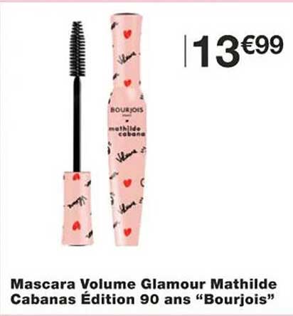 mascara volume glamour mathilde cabanas édition 90 ans "bourjois"