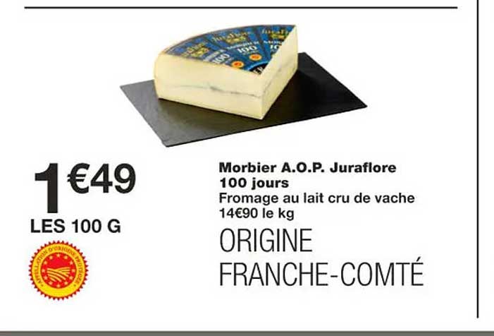 morbier aop juraflore 100 jours