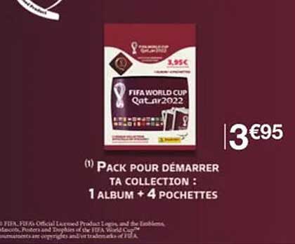 pack pour démarrer ta collection : 1 album + 4 pochettes