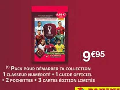 pack pour démarrer ta collection 1 classeur numéroté + 1 guide officiel + 2 pochettes + 3 cartes édition limitée