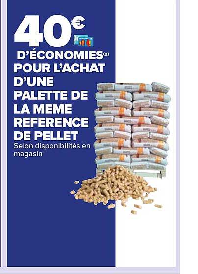palette de la même référence de pellet