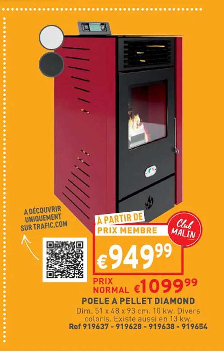 poele à pellet diamond