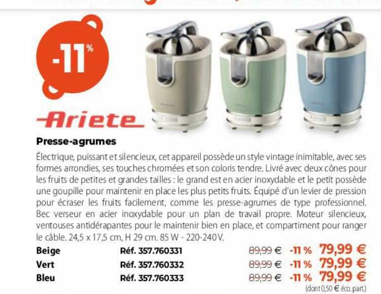 presse-agrumes ariete