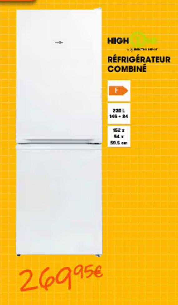 réfrigérateur combiné high