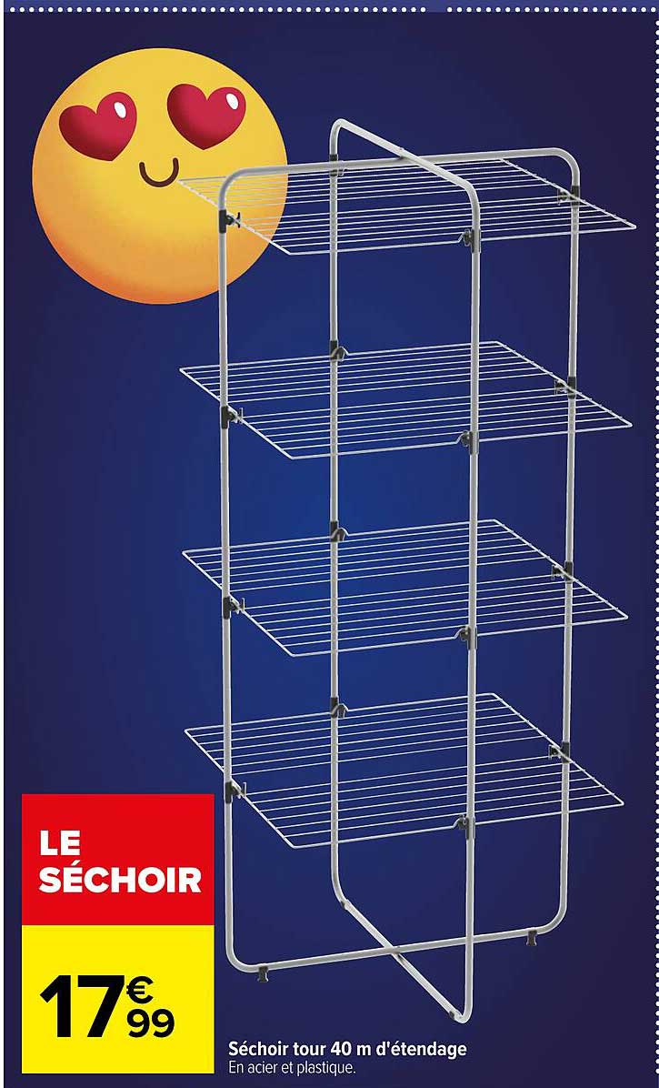 séchoir tour 40 m d'étendage