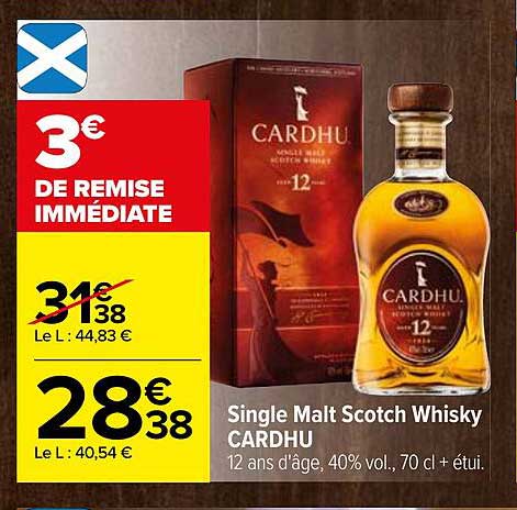 single malt scotch whisky cardhu