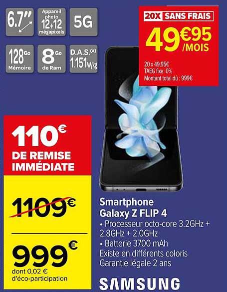 smartphone galaxy z flip 4 samsung