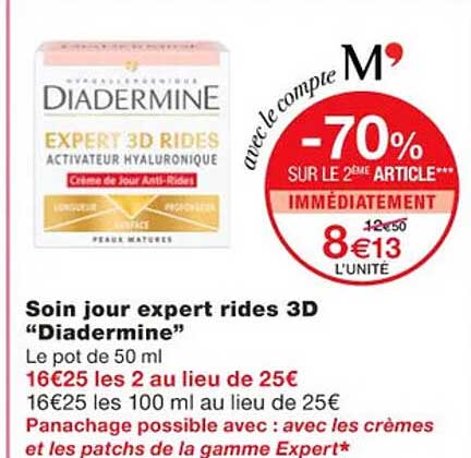 soin jour expert rides 3d "diadermine"