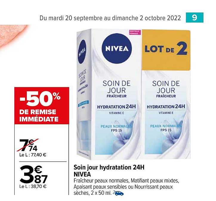 Soin Jour Hydratation 24h Nivea