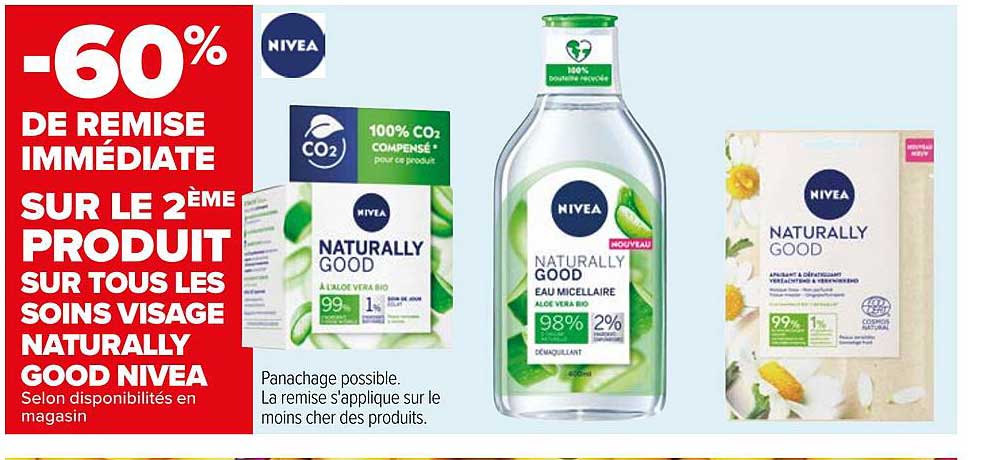 soins visage naturally good nivea