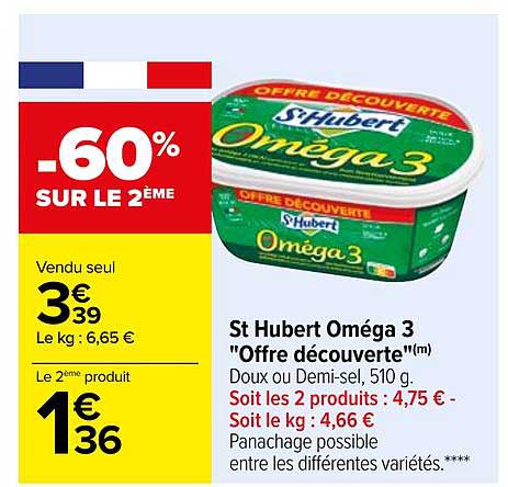 st hubert oméga 3 "offre découverte"