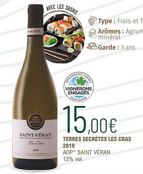 terres secrètes les cras 2019 aop saint véran 13% vol.