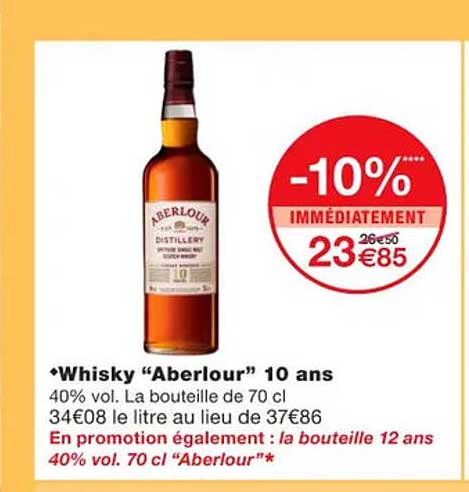 whisky aberlour 10 ans
