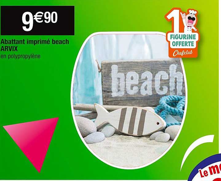 abattant imprimé beach arvix