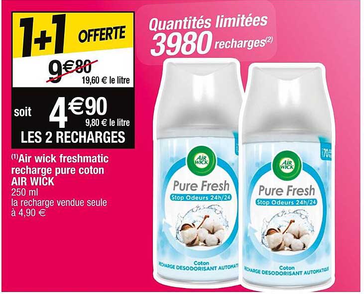 air wick freshmatic recharge pure coton air wick