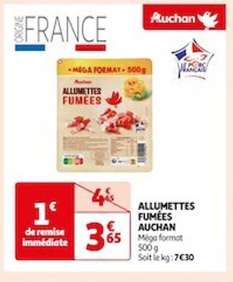 Allumettes Fumées Auchan