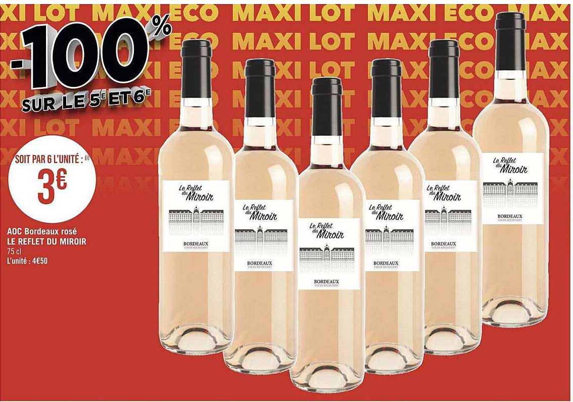 aoc bordeaux rosé le reflet du miroir