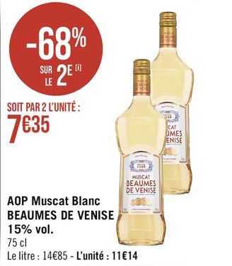 aop muscat blanc beaumes de venise 15% vol.