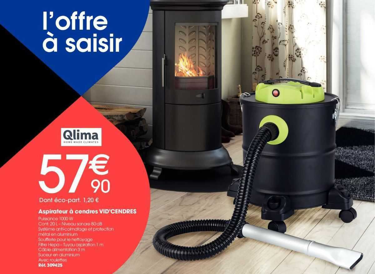 aspirateur à cendres vid'cendres qlima