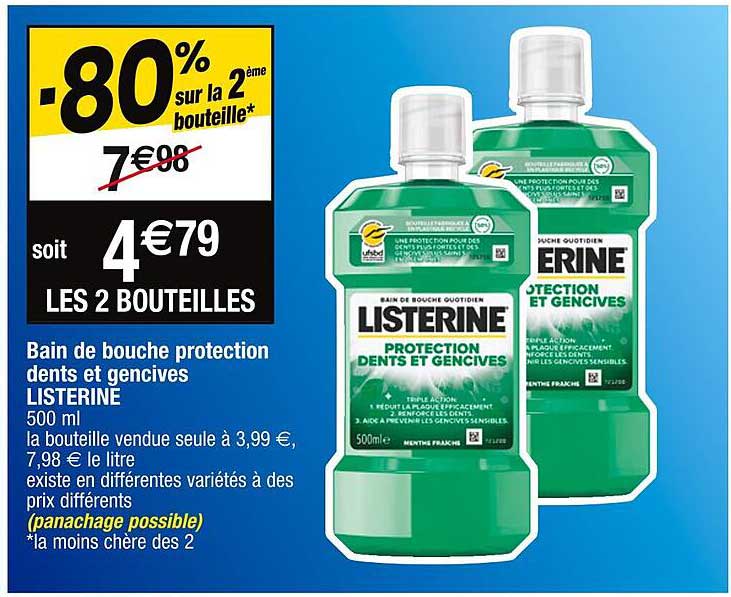 Bain De Bouche Protection Dents Et Gencives Listerine