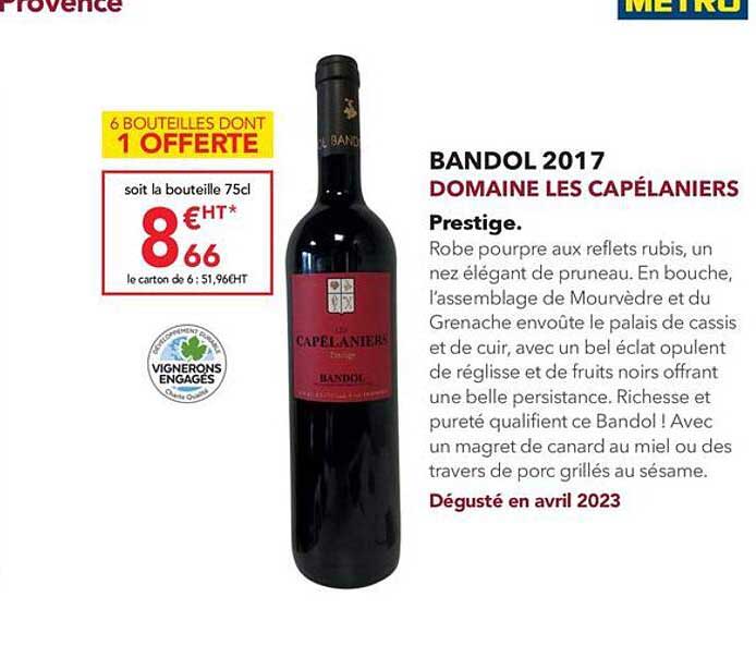 Bandol 2017 Domaine Les Capélaniers