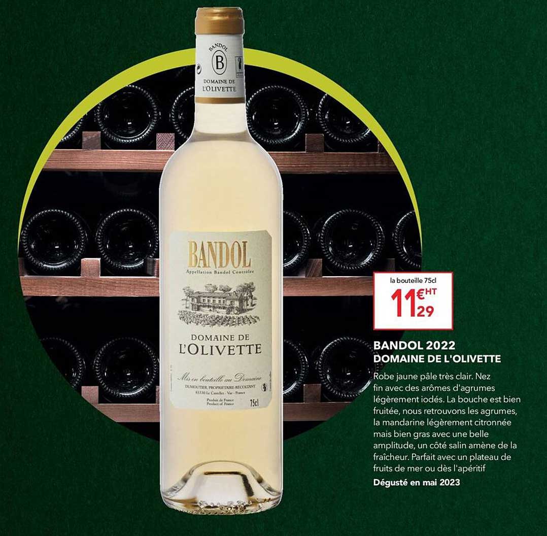 bandol 2022 domaine de l'olivette