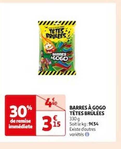 barres à gogo tête brûlées