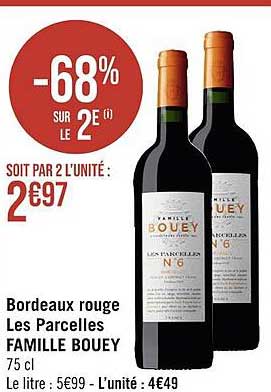 bordeaux rouge les parcelles famille bouey