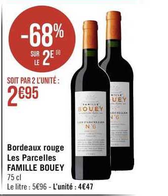 bordeaux rouge les parcelles famille bouey