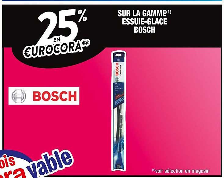 bosch  sur la gamme essuie-glace