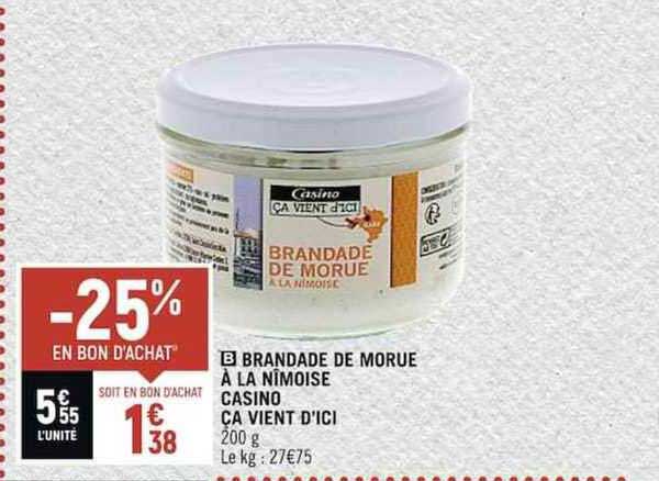 brandade de morue à la nîmoise casino ça vient d'ici