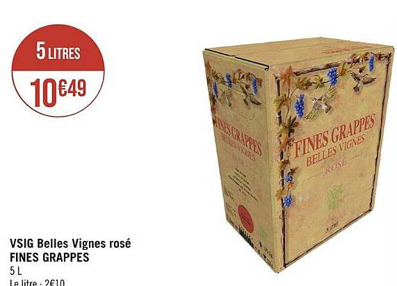 bsig belles vignes rosé fines grappes