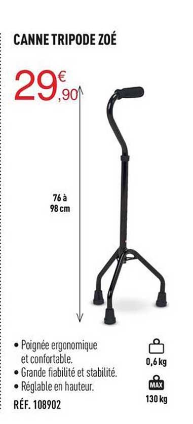 canne tripode zoé