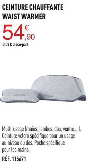ceinture chauffante waist warmer