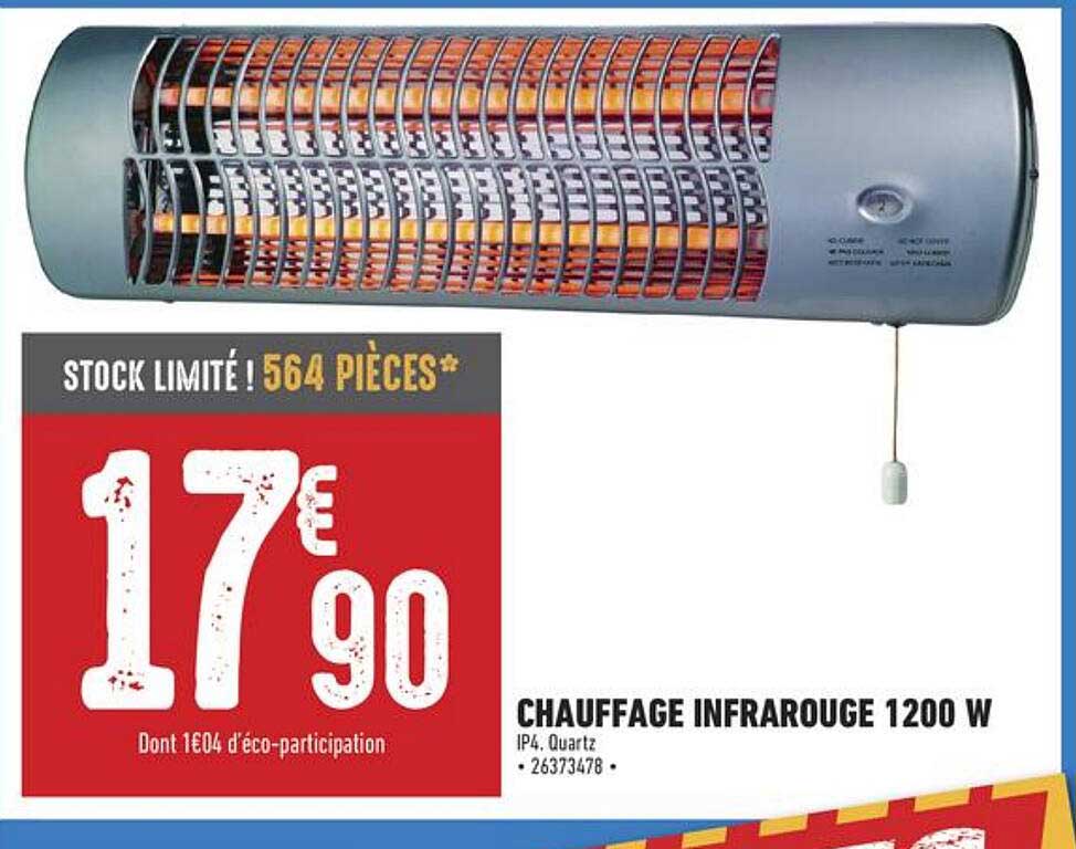 Chauffage Infrarouge 1200 W