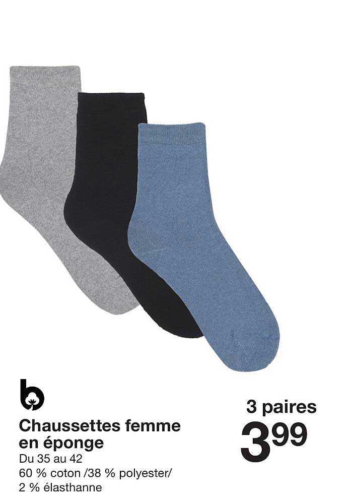 Chaussettes Femme En éponge