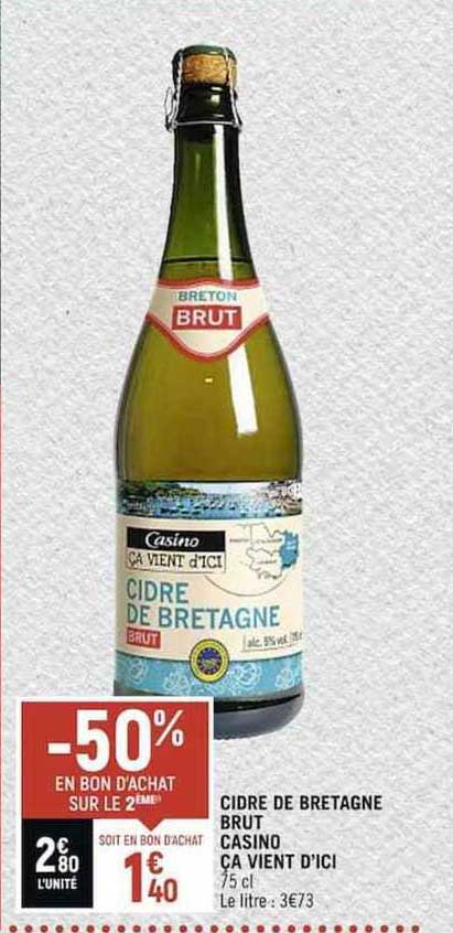 cidre de bretagne brut casino ça vient d'ici