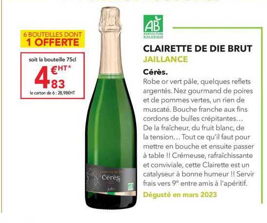 clairette de die brut jaillance cérès
