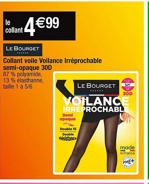 collant voile voilance irréprochable semi-opaque 30d
